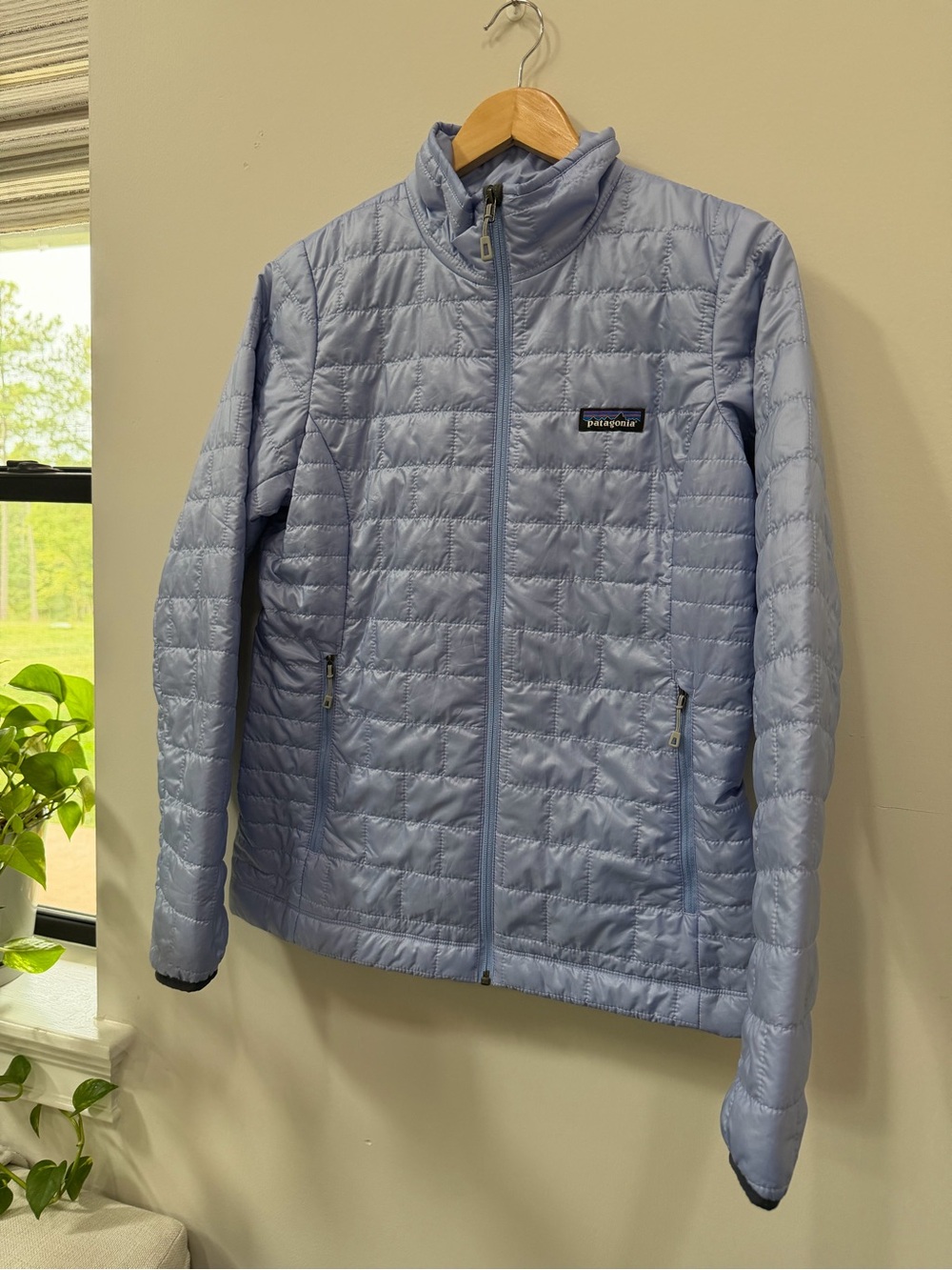 Patagonia Light Blue Quilted Puffer Jacket